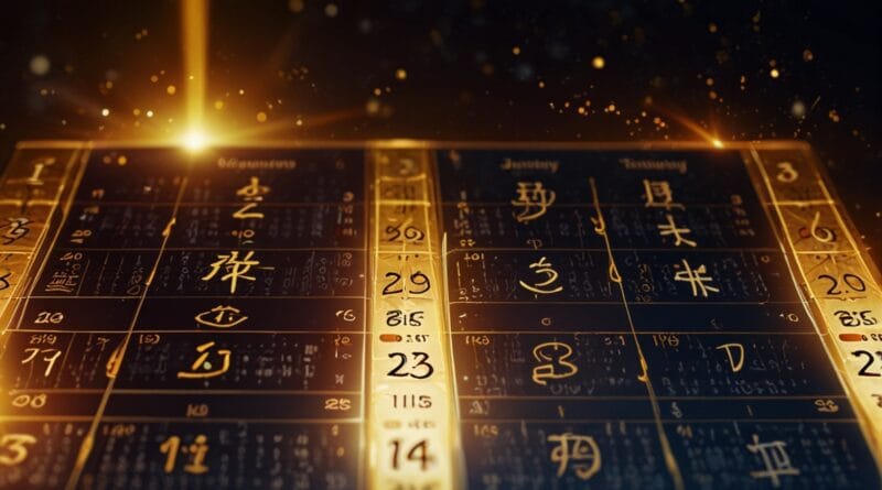 Leonardo Lightning XL A calendar glowing with golden light sur 3