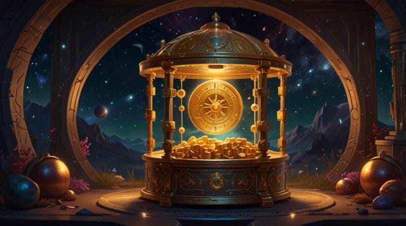 Leonardo Lightning XL A cosmic vault filled with glowing treas 2