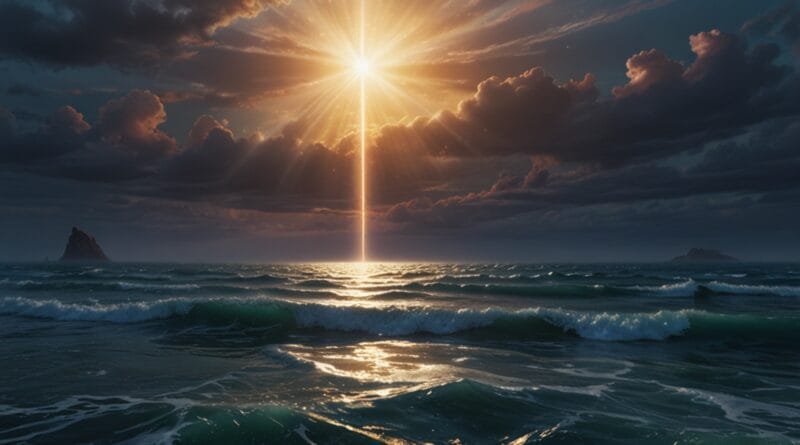 Leonardo Lightning XL A dreamy ethereal ocean scene with shimm 0