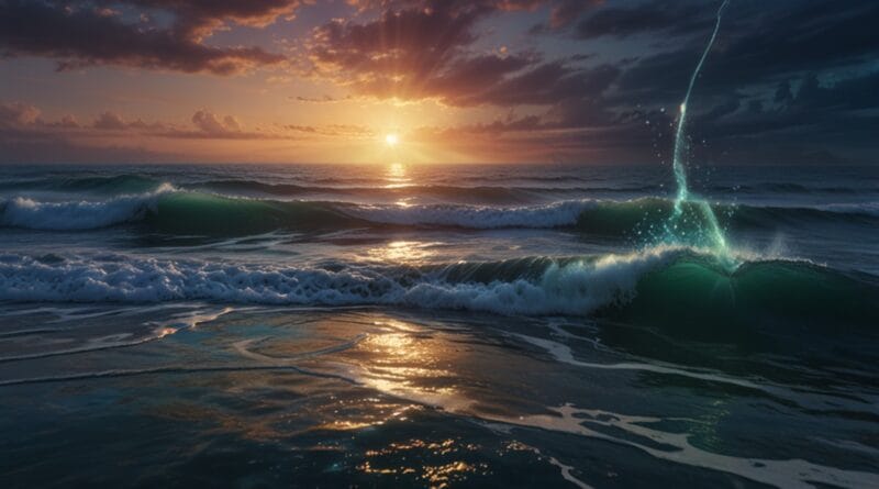 Leonardo Lightning XL A dreamy ethereal ocean scene with shimm 1