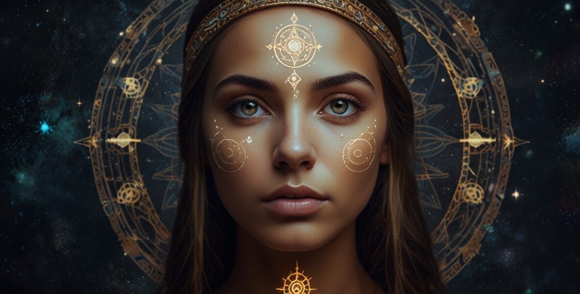 Sezgilerinizi Güçlendirmek ve Ruhsal Mesajları Almak 1 Leonardo Lightning XL A glowing third eye on a serene face sur 0