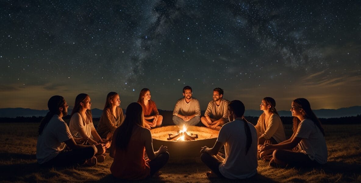Spiritüel Bir Topluluk Bulmanın ve Destek Almanın Önemi 1 Leonardo Lightning XL A group of people sitting in a circle un 0