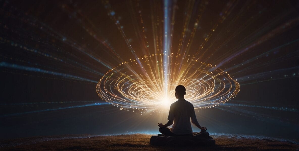 Telepati Nedir? Zihinden Zihine İletişim Kurma Yeteneği 1 Leonardo Lightning XL A person seated in deep meditation surro 0