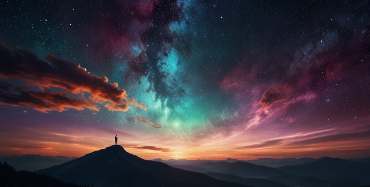 Leonardo Lightning XL A person standing on a mountain peak und 0