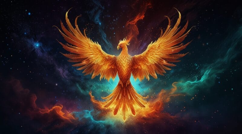 Leonardo Lightning XL A phoenix rising from the ashes in a glo 1