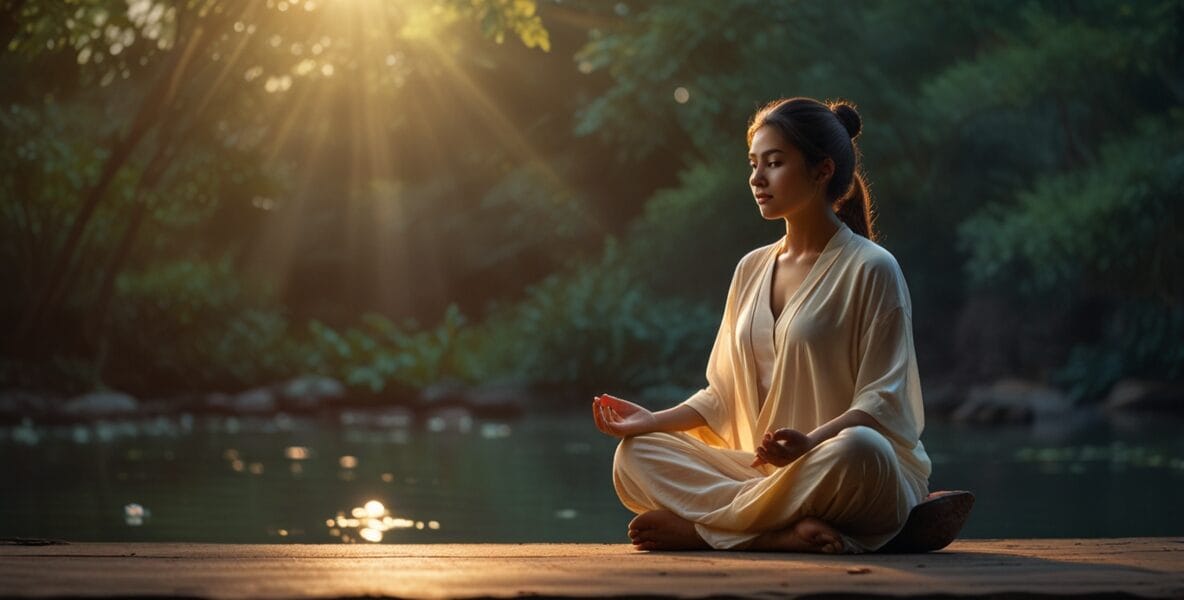 Leonardo Lightning XL A serene individual seated in lotus posi 2