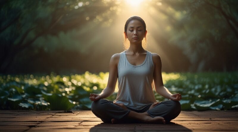 Leonardo Lightning XL A serene individual seated in lotus posi 3