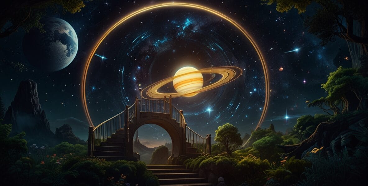 Leonardo Lightning XL A structured cosmic scene with a glowing 2