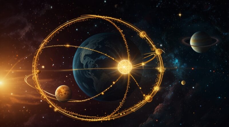 Leonardo Lightning XL Two glowing planets connected by a lumin 0