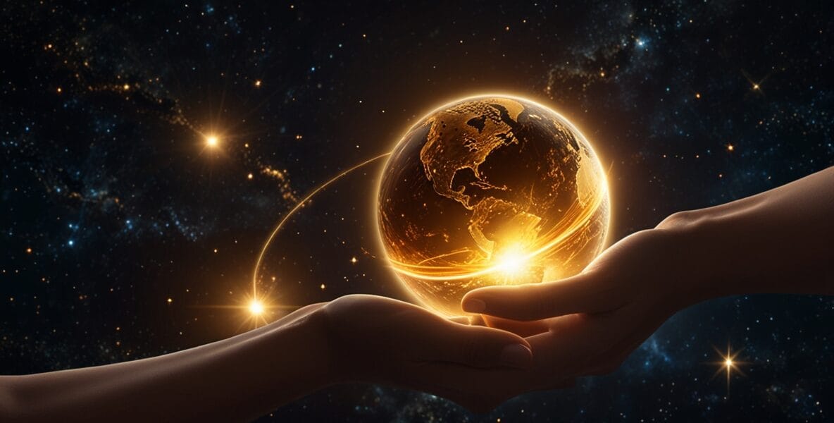 Leonardo Lightning XL Two planets closely aligned and glowing 0