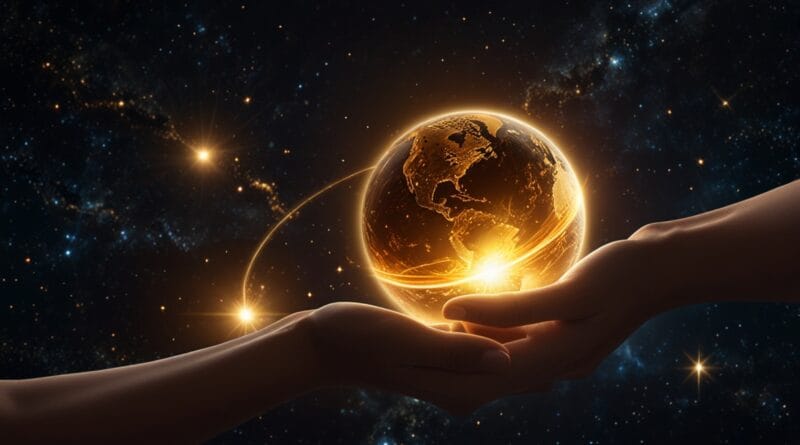 Leonardo Lightning XL Two planets closely aligned and glowing 0