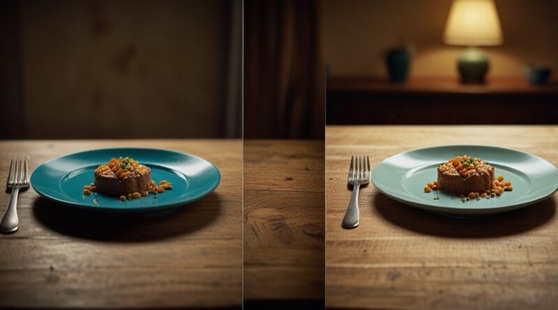 A dynamic splitscreen image showing befo 0