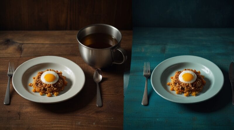 A dynamic splitscreen image showing befo 3