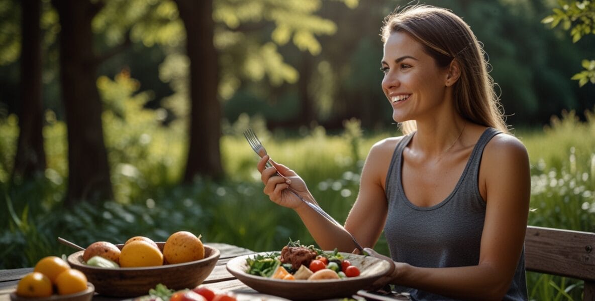 A fit and energetic person enjoying a Pa 0