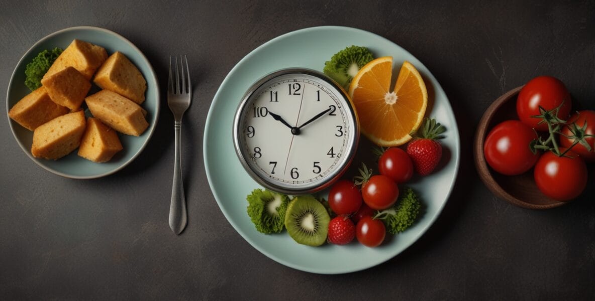 Doğal Detoks: Vücudunuzu Toksinlerden Arındırmanın Yolları 1 A modern minimalist clock with a plate o 0