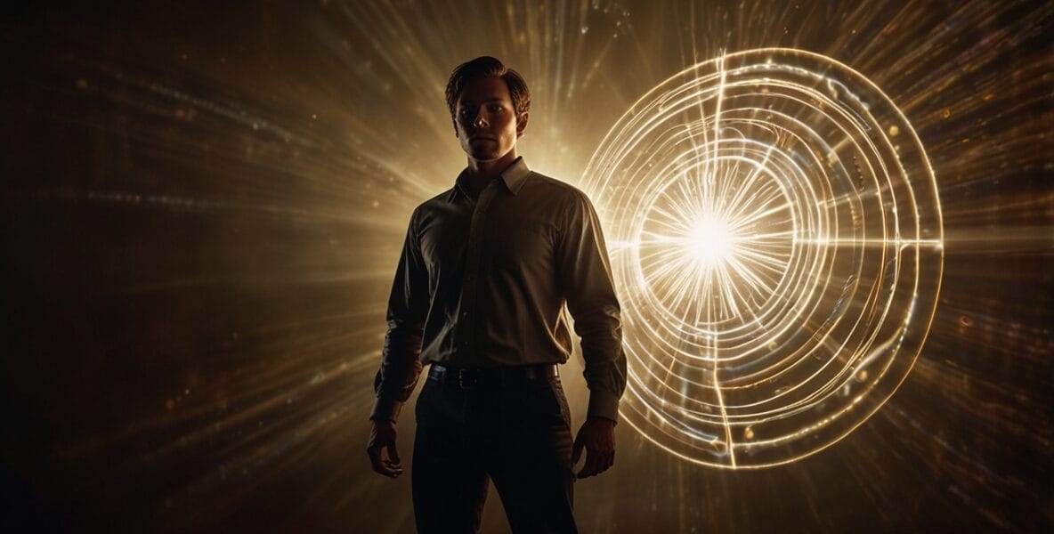 A person standing confidently with a bri 0