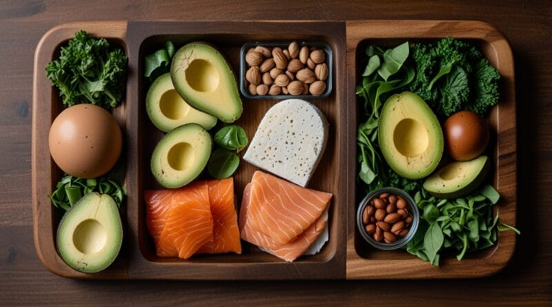 A topdown view of a ketogenic meal prep 2