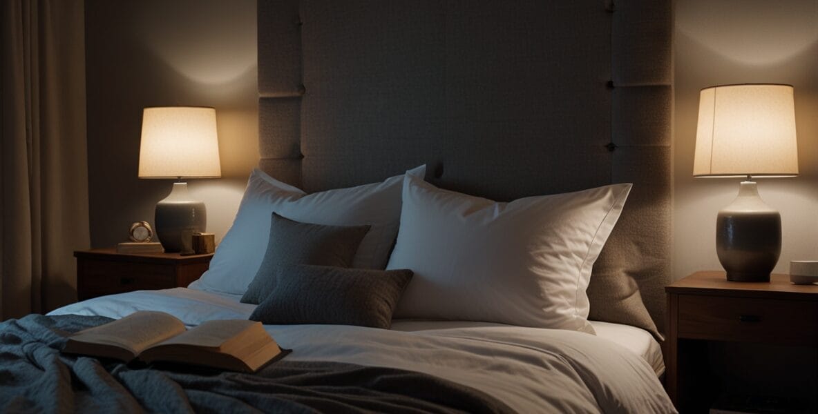 Rüya Günlüğü Tutmak: Rüyalarınızı Hatırlamak ve Analiz Etmek İçin 1 A tranquil bedroom at night illuminated 2