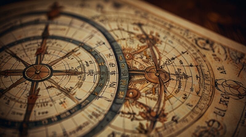 Leonardo Lightning XL A detailed astrological chart with plane 0