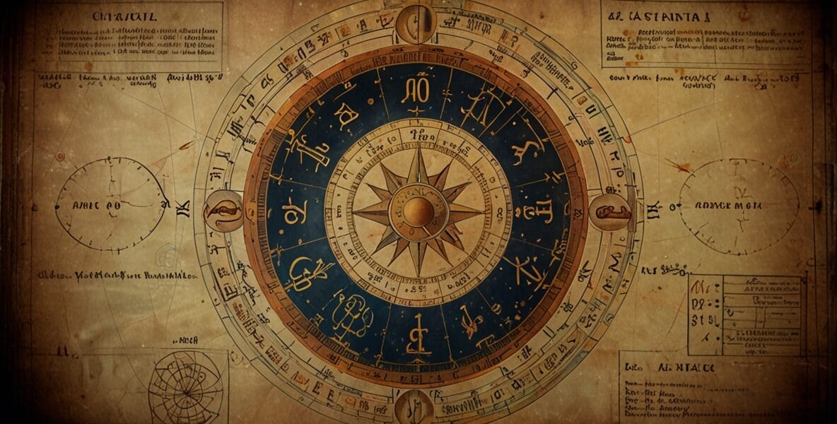 Leonardo Lightning XL A detailed astrological chart with plane 2