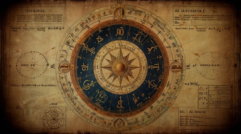 Leonardo Lightning XL A detailed astrological chart with plane 2