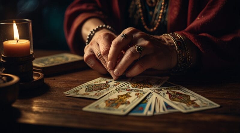 Leonardo Lightning XL A fortune tellers hands shuffling tarot 3