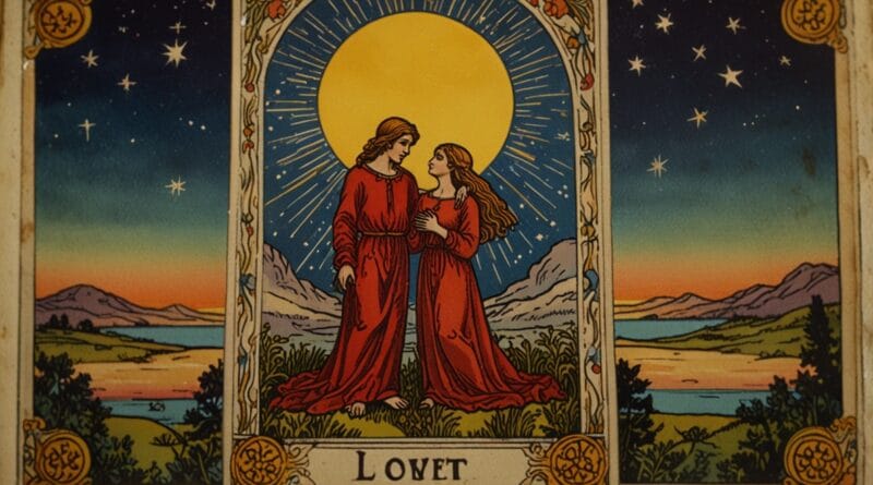 Leonardo Lightning XL A romantic tarot card of The Lovers show 2