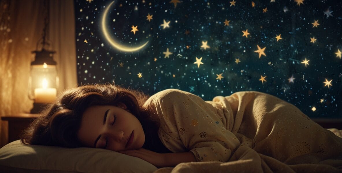 Kabusların Spiritüel Nedeni: Korkularınızla Yüzleşin 1 Leonardo Lightning XL A tranquil night scene with a person sle 0