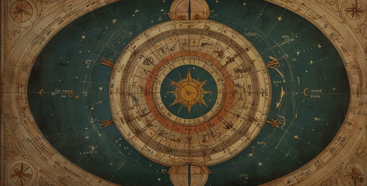 Yıldızların Dili: Astroloji Rehberi - Sinastri ve İlişki Astrolojisi 1 Leonardo Lightning XL Two overlapping astrological charts high 0