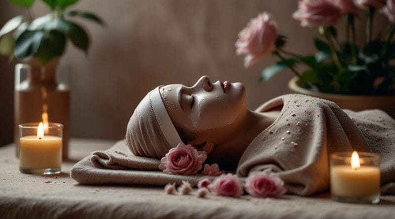 A relaxing spalike setup with clay masks 0