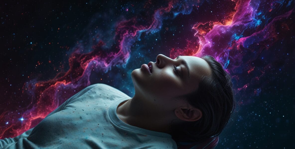 A dreamer floating in space their mind s 2