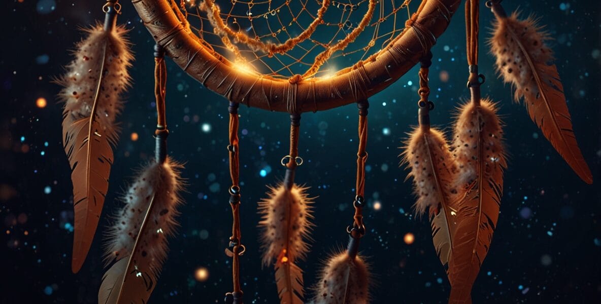 Rüyada Ayna Görmek: Kendini Keşfetme ve Yansıma 1 A mystical dreamcatcher woven with const 3