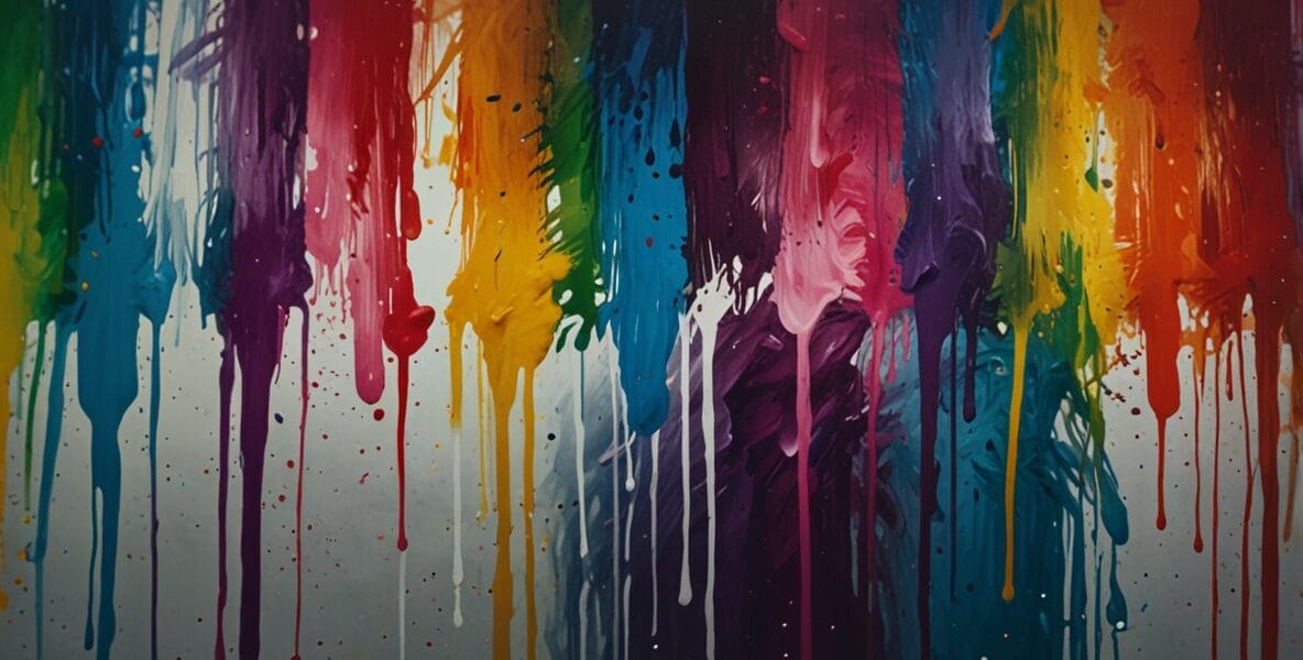 Art therapy concept paintbrush strokes f 0