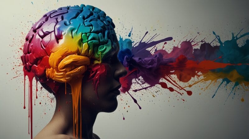 Art therapy concept paintbrush strokes f 3