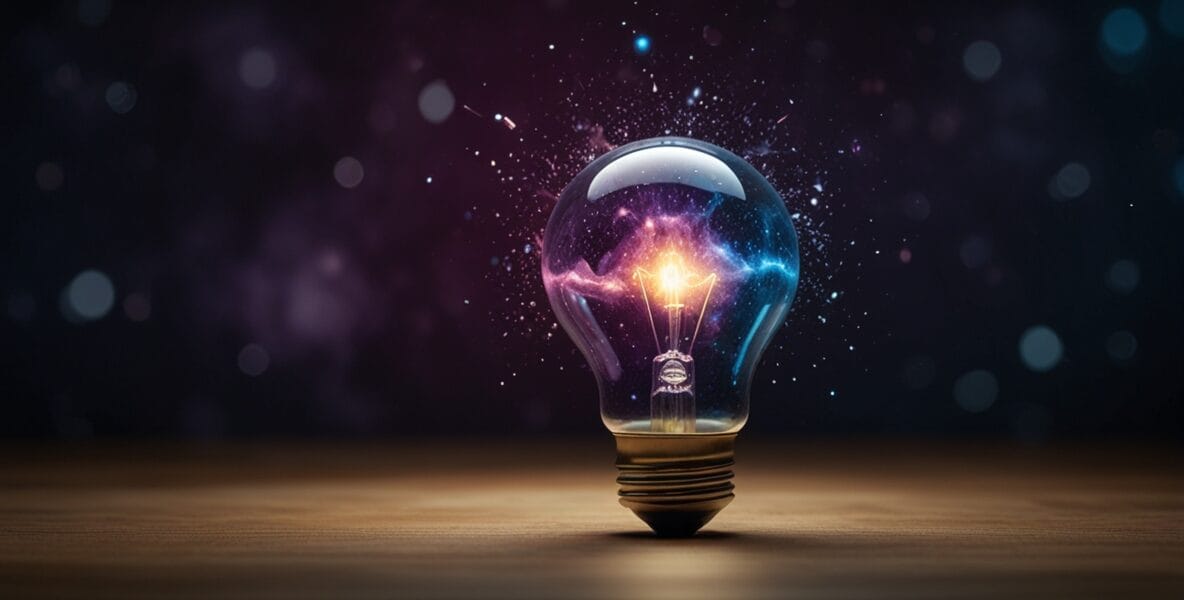 Telepatik Kabiliyetinizi Artıracak 10 Günlük Alıştırma 1 Creative innovation lightbulb containing 0