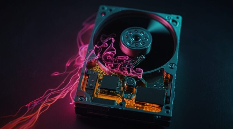 Memory improvement hard drive with brain 3