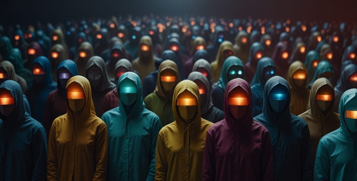 Social influence crowd of faceless peopl 2