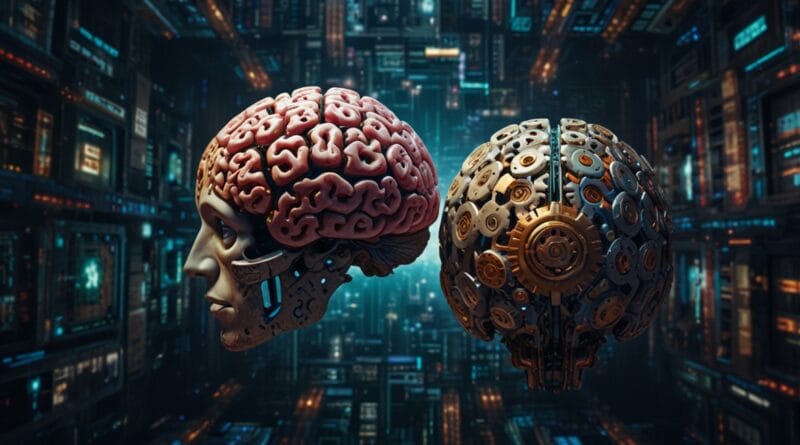 Topdown view of two brains side by side 0