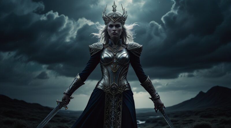 A dramatic tarot card illustration of th 2