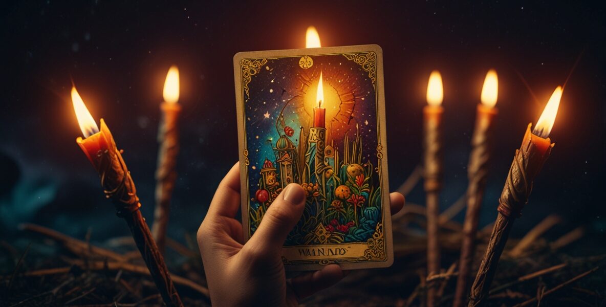 Değnek Onlusu: Sorumluluk, Yük ve Tükenmişlik 1 A highly detailed Wands Tarot Card illus 0